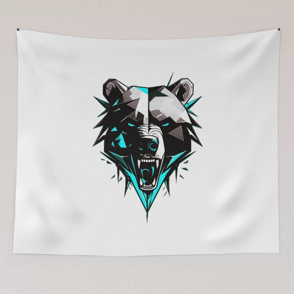 Item preview, Bear illustration - Blue designed and sold by StefAnimal.