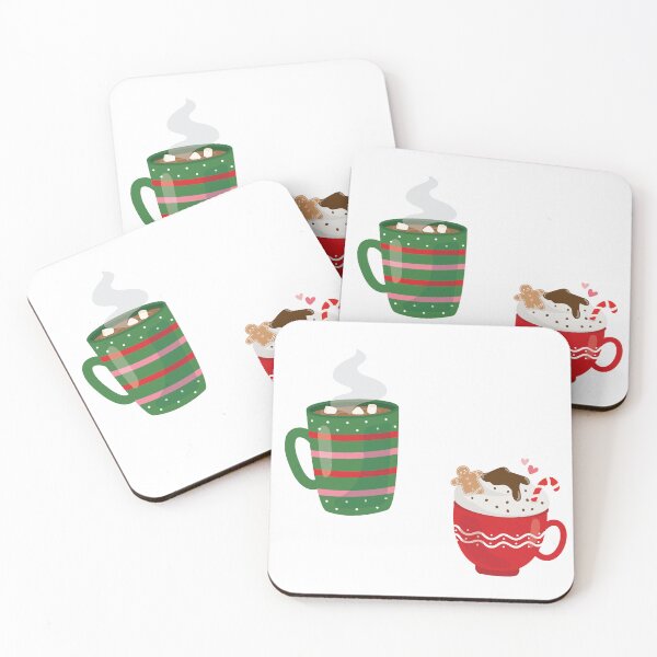 Item preview, Christmas Hot Cocoa Coffee Cups Set designed and sold by Callikala.