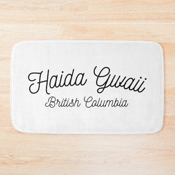 Item preview, Haida Gwaii, British Columbia - Black Cursive Script Design - BC West Coast of Canada designed and sold by ROB604.