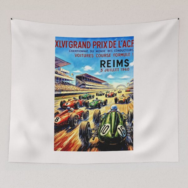 Item preview, Blast from the past Reims Vintage poster 1960 variation designed and sold by Helios Be. Lavsh.