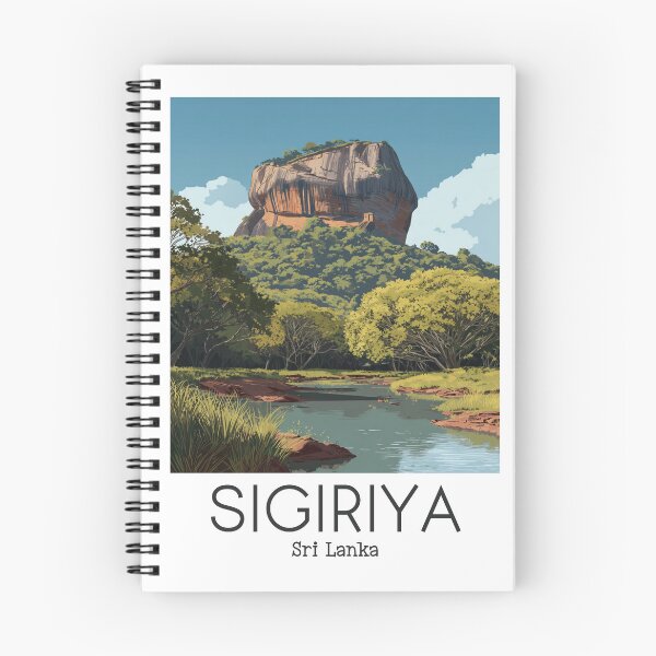 Item preview, A Vintage Illustration of Sigiriya - Sri Lanka  designed and sold by GoodOldVintage.