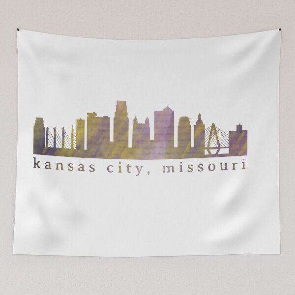 Item preview, Kansas City Skyline Watercolor Grunge - Bold 5 designed and sold by calliew1217.
