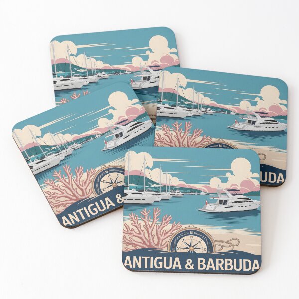 Item preview, Antigua & Barbuda: English Harbour Nautical Vintage Poster designed and sold by LSVart.
