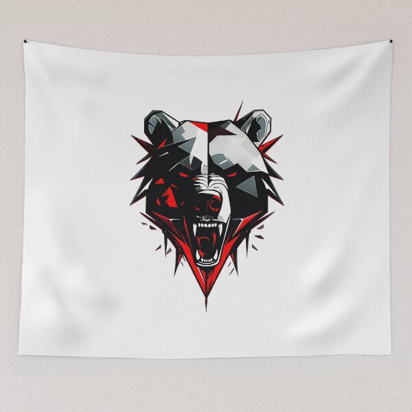 Item preview, Bear illustration - Red designed and sold by StefAnimal.