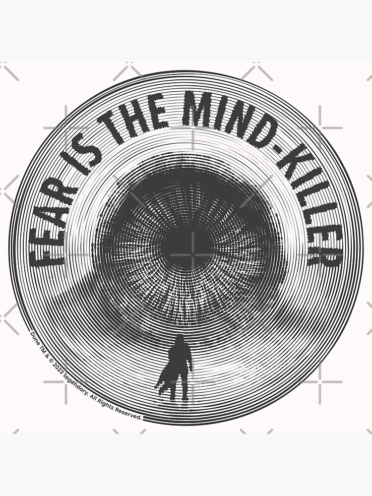Thumbnail 3 of 3, Poster, Dune, the sandworm. Fear is the mind-killer designed and sold by memendesign.