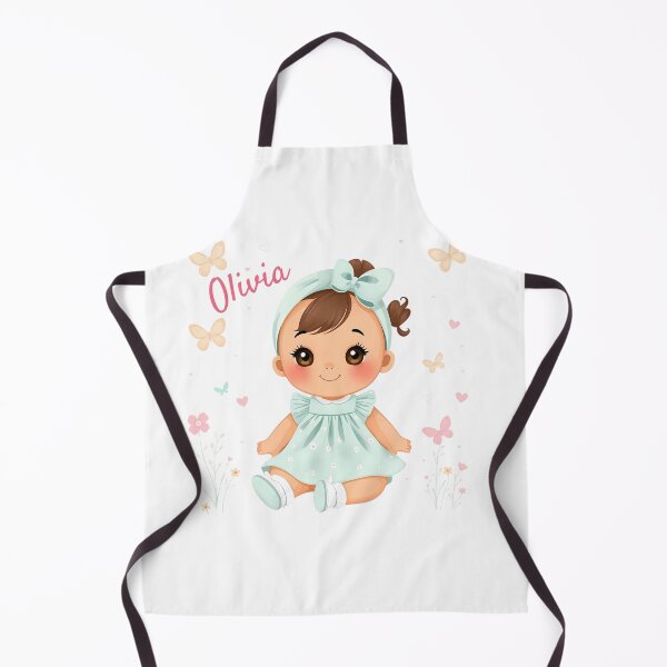 Item preview, Olivia Baby Girl Name – Cute Doll Illustration in Pastel Style designed and sold by daila70.