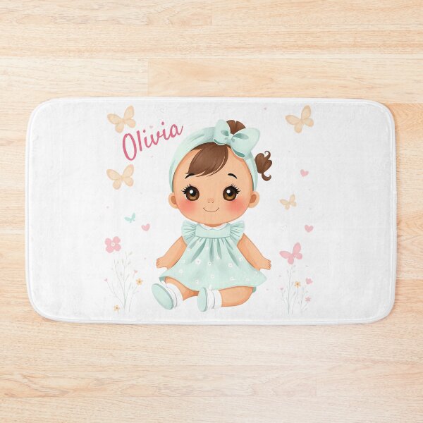Item preview, Olivia Baby Girl Name – Cute Doll Illustration in Pastel Style designed and sold by daila70.