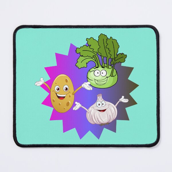 Item preview, Cute Radish, Garlic & Potato designed and sold by ToscaniArt.