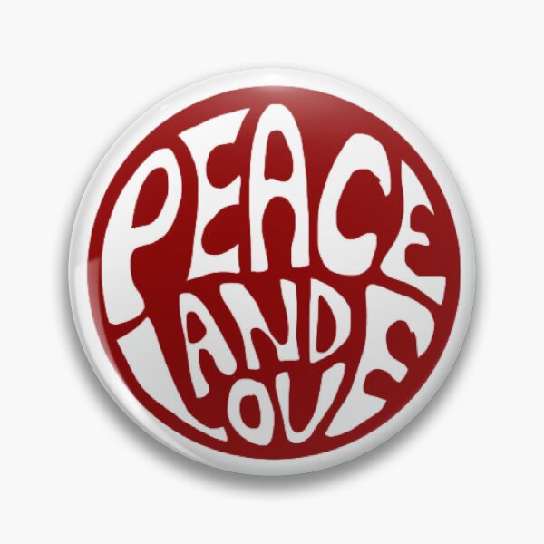Item preview, Red peace and love sign  designed and sold by ArtByZazu.