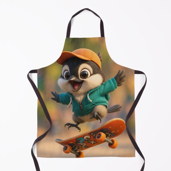 Item preview, Skater Black-Capped Chickadee designed and sold by Sillytoe.