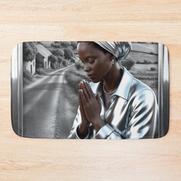 Item preview, African Woman Praying Silver Chrome #1 designed and sold by Spectime.