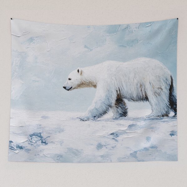 Item preview, Polar bear in the Arctic by Elin Norrgård designed and sold by VelvetEchoArt.
