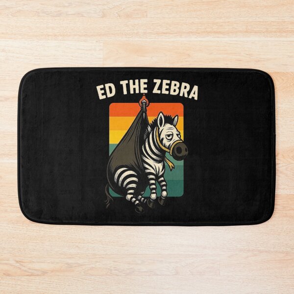 Item preview, Funny Zebra in a Hanging Sling Vintage Retro Animal Art designed and sold by love3617.
