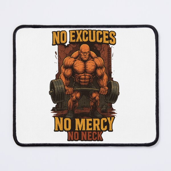 Item preview, No Excuses No Mercy Gym Beast designed and sold by QuirkWears.