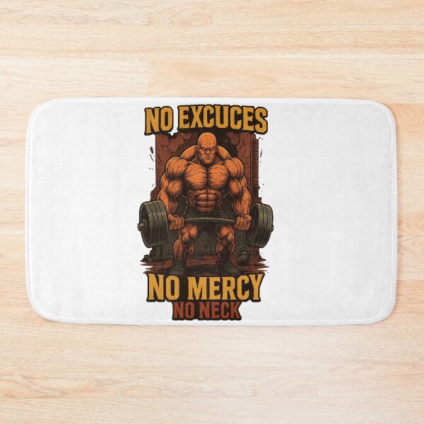 Item preview, No Excuses No Mercy Gym Beast designed and sold by QuirkWears.