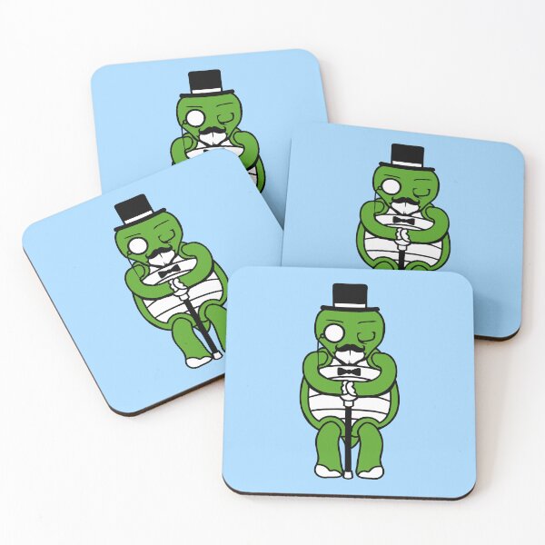 Item preview, Mr. Turtle Gentleman Top Hat Monocle Glasses 2 rich Sir designed and sold by shirt-o-mat.