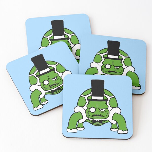 Item preview, Mr. Turtle Gentleman Top Hat Monocle Glasses 2 rich Sir designed and sold by shirt-o-mat.