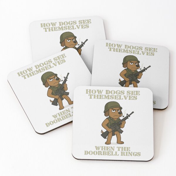 Item preview, Funny Combat Dog Soldier Vietnam Vet M16 Doorbell Joke designed and sold by MilitaryMart.