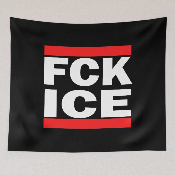 Item preview, FCK ICE - Run D.M.C. Inspired Hip-Hop Protest Art | Vintage Immigration Justice Stickers, Apparel & Posters | Anti-Deportation Symbolism & Political Collector Design designed and sold by RevolutionToday.