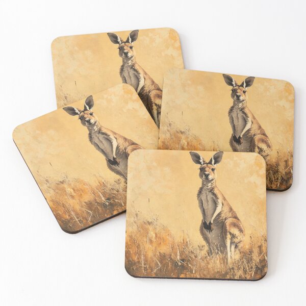 Item preview, Kangaroo in the Outback by Elin Norrgård designed and sold by VelvetEchoArt.