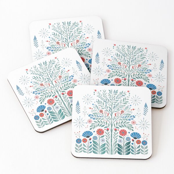 Item preview, Nordic Echoes: Modern Rosemaling Reverie designed and sold by Illustrobe.
