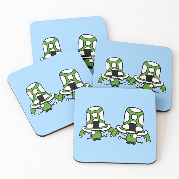 Item preview, 2 Mr. Turtle Gentlemen Top Hat Monocle Glasses rich Sir Team designed and sold by shirt-o-mat.