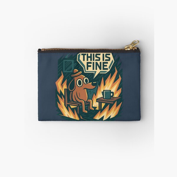 Item preview, “This is Fine” – Iconic Dog Meme Sitting in Fire designed and sold by GirlyPopped.