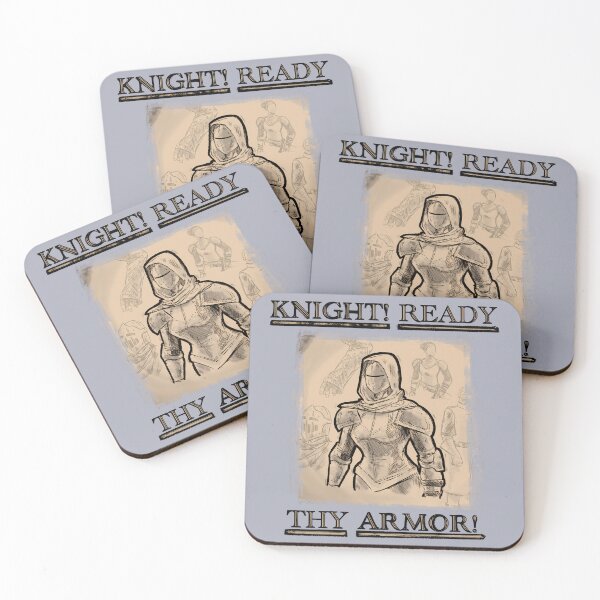 Item preview, Ready Thy Armor | Stoic Medieval Woman Knight Art designed and sold by Pierce Pen Works.