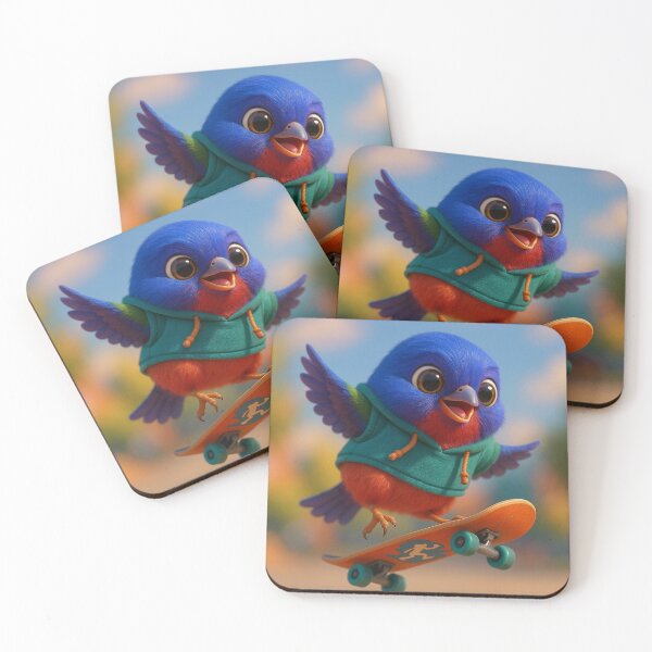 Item preview, Skater Painted Bunting designed and sold by Sillytoe.