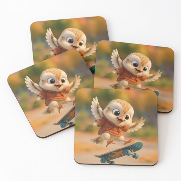 Item preview, Skater Snow Bunting designed and sold by Sillytoe.