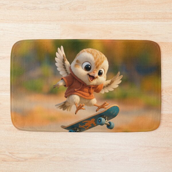 Item preview, Skater Snow Bunting designed and sold by Sillytoe.