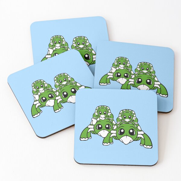 Item preview, Turle Family 2 Children Mom Dad Mother Father Cute designed and sold by shirt-o-mat.