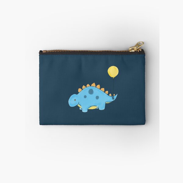 Item preview, Blue/Orange/Yellow Stegosaurs Dinosaur with a Yellow Balloon Drawing 2 designed and sold by SChristineBrink.