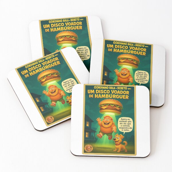 Item preview, Chubby Hero Abducted by Flying Burger" designed and sold by rocknrollstyles.