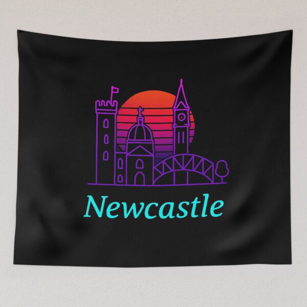 Item preview, Newcastle Neon Skyline Collection: Futuristic City Lights designed and sold by Design_Your_Day.