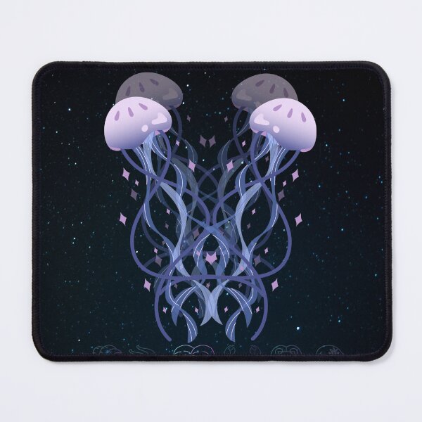 Item preview, Gemini Zodiac Sign – Mystical Jellyfish Twins Illustration designed and sold by ElinorVania.