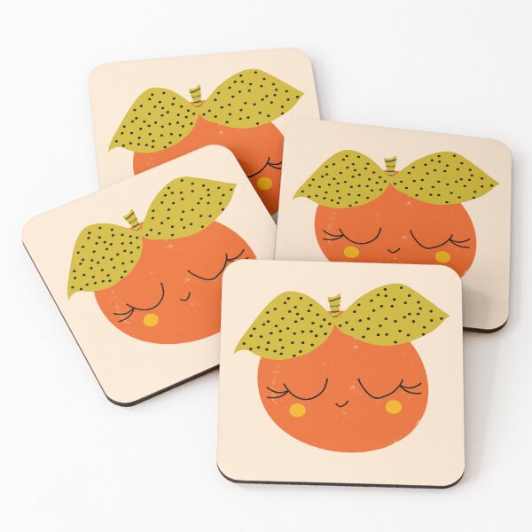 Item preview, Cute Orange Friend - Kawaii Fruit Art designed and sold by susycosta.