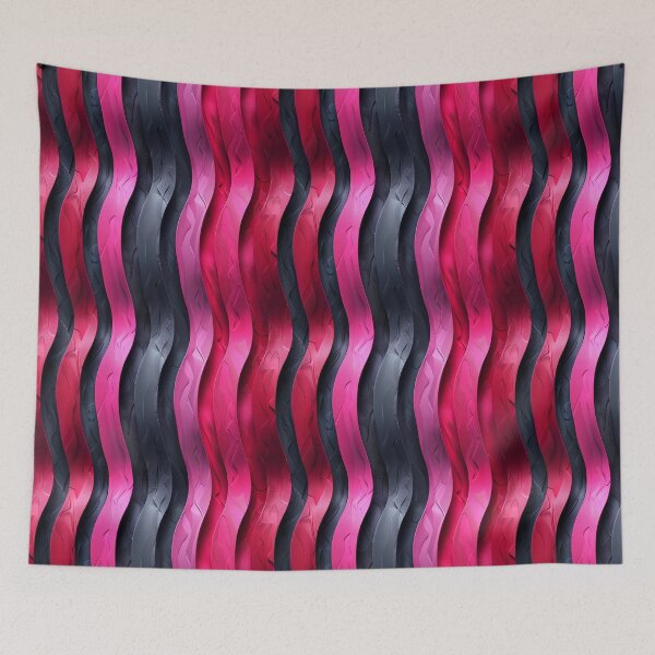Item preview, Textured Wavy Ribbons in Pink and Grey designed and sold by NTGUILTY.