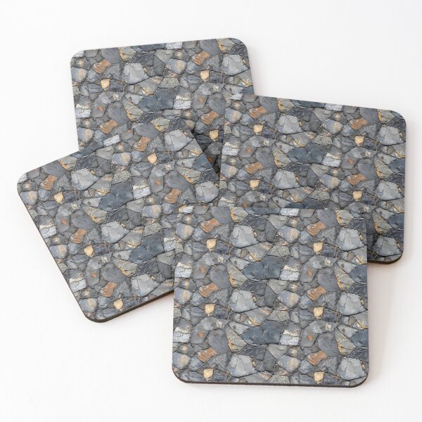 Item preview, Abstract Slate and Stone Mosaic with Earthy Tones designed and sold by NTGUILTY.