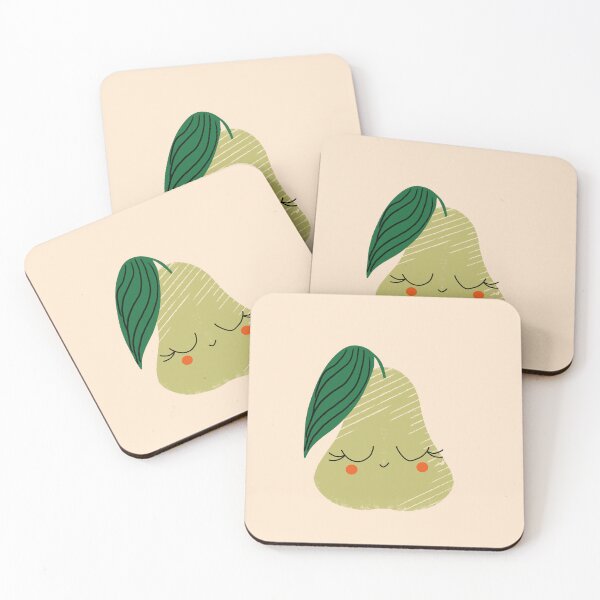 Item preview, Cute Pear Friend - Kawaii Fruit Art designed and sold by susycosta.
