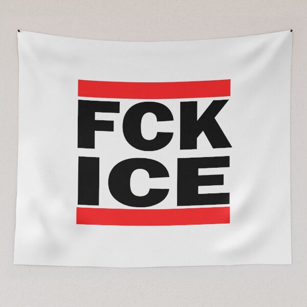 Item preview, Abolish ICE Shirt | Run-D.M.C. Style FCK ICE Protest Design - No Borders, No Walls Activist Merch designed and sold by RevolutionToday.