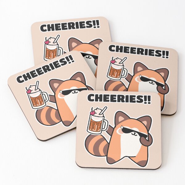 Item preview, Cheeries!!! Red Panda Holding Ice Cream Float With Red Cherry designed and sold by Pudding Imagines.