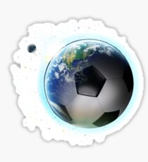 Soccer planet Earth Sticker