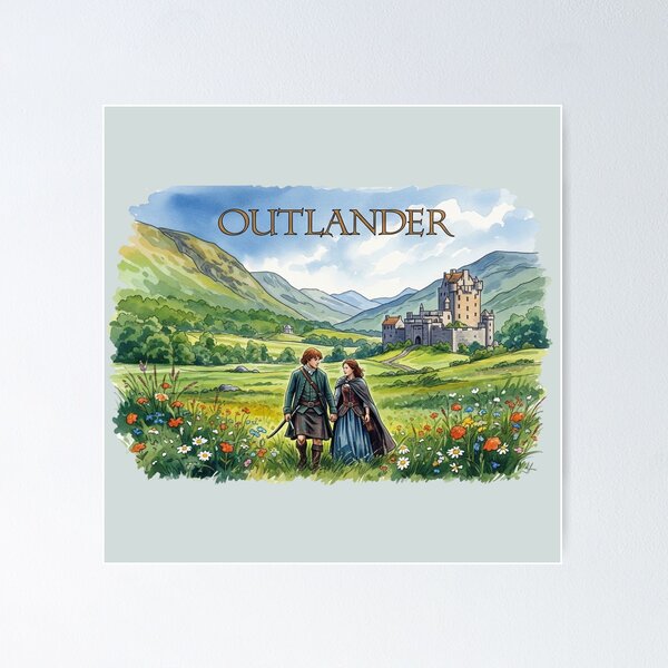 Aperçu de l'œuvre Outlander Aquarelle : Ce laps de temps n'existe pas créée et vendue par dealchica.