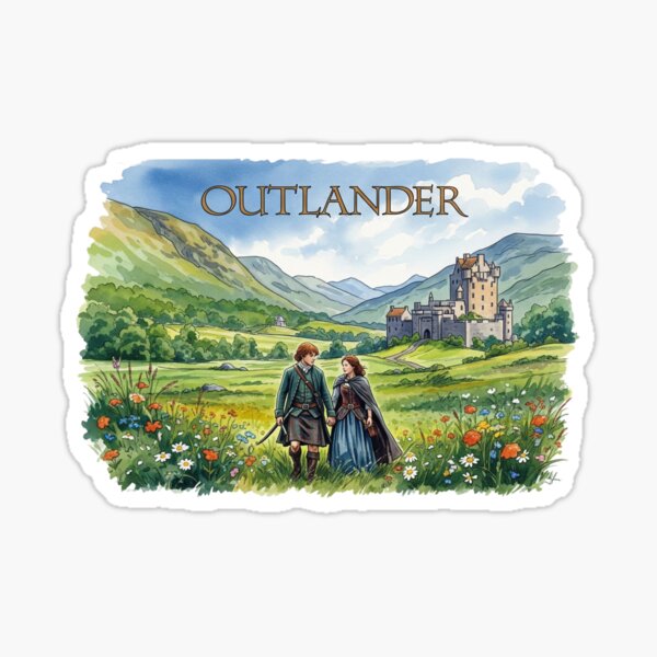 Aperçu de l'œuvre Outlander Aquarelle : Ce laps de temps n'existe pas créée et vendue par dealchica.