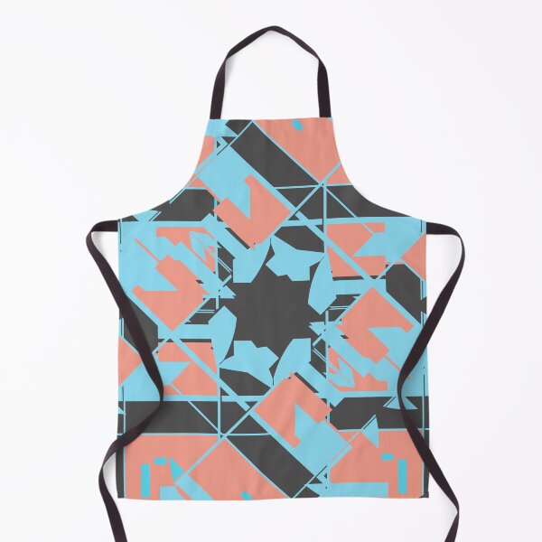 Item preview, Salmon Blue Charcoal Floral Lattice Pattern designed and sold by ElasticPixels.