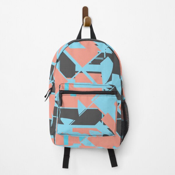 Item preview, Salmon Blue Charcoal Floral Lattice Pattern designed and sold by ElasticPixels.