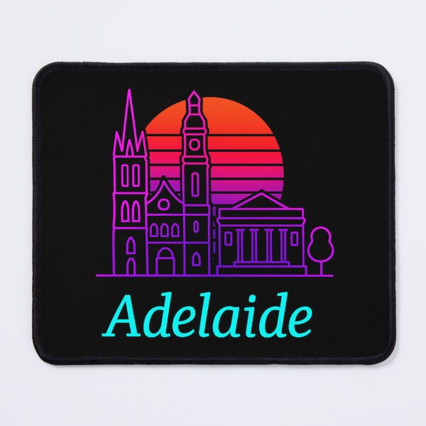 Item preview, Adelaide Neon Skyline Collection: Futuristic City Lights designed and sold by Design_Your_Day.