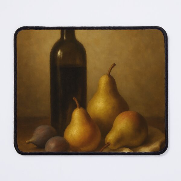 Item preview, Baroque Still Life with Wine and Fruit – Classical Kitchen Art designed and sold by Lowtech.