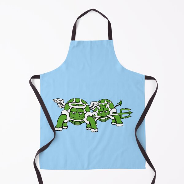 Item preview, 2 Turtle Team Good Bad Conscience Angel Devil Heaven Hell designed and sold by shirt-o-mat.